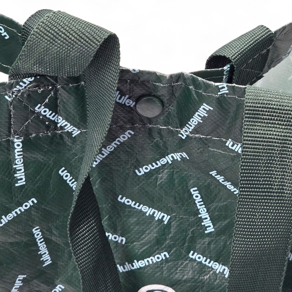 Lululemon Small Reusable Shopping Tote Lunch Bag 💚GREEN 💚. - Picture 8 of 12